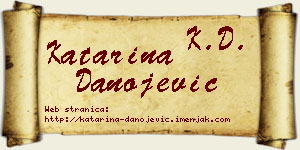 Katarina Danojević vizit kartica